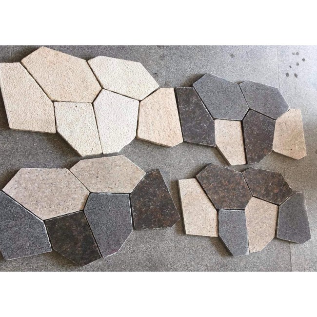 Multicolor  granite crazy paving stone pattern,Ice crack granite